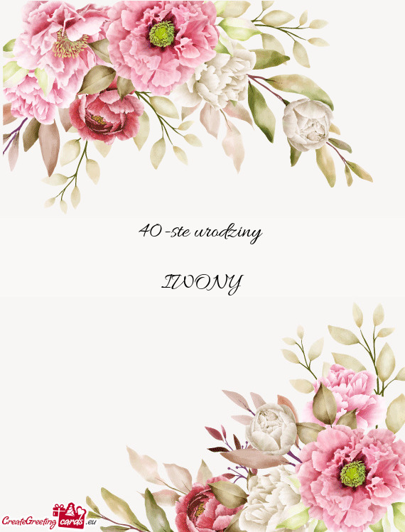 40-ste urodziny