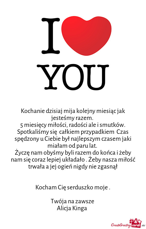 5 miesięcy miłości, radości ale i smutków