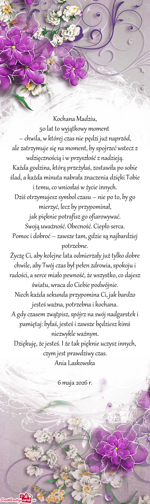 50 lat to wyjątkowy moment