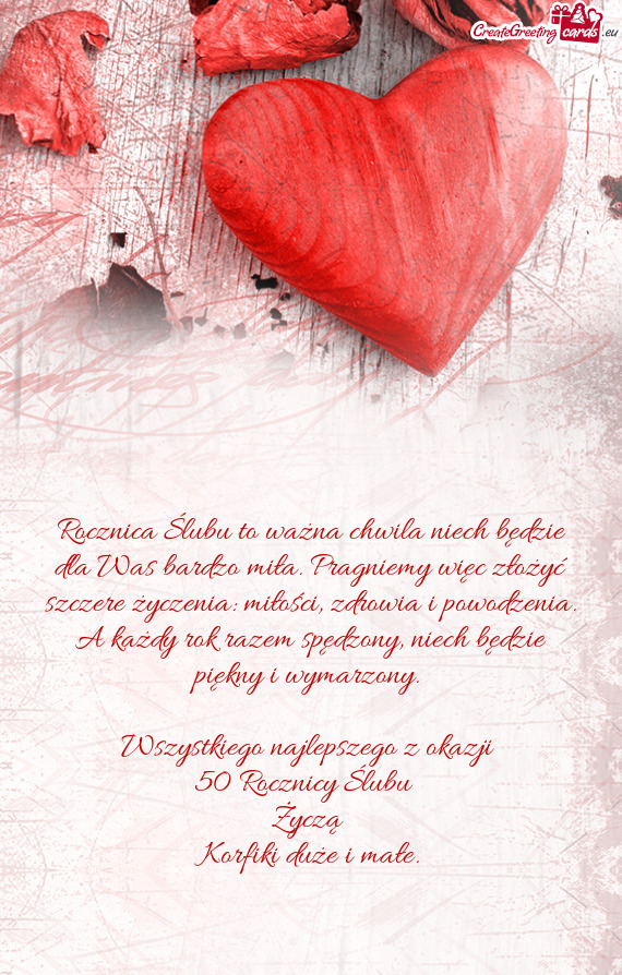 50 Rocznicy Ślubu  