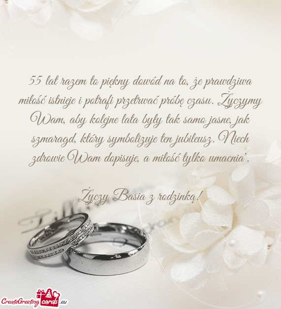 55 lat razem to piękny dowód na to, że prawdziwa miłość istnieje i potrafi przetrwać próbę