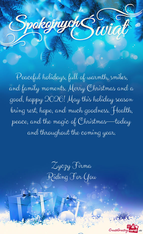 6! May this holiday season bring rest, hope, and much goodness. Health, peace, and the magic of Chri