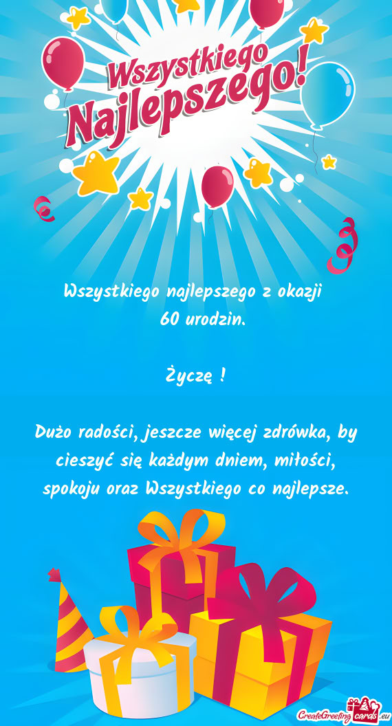 60 urodzin