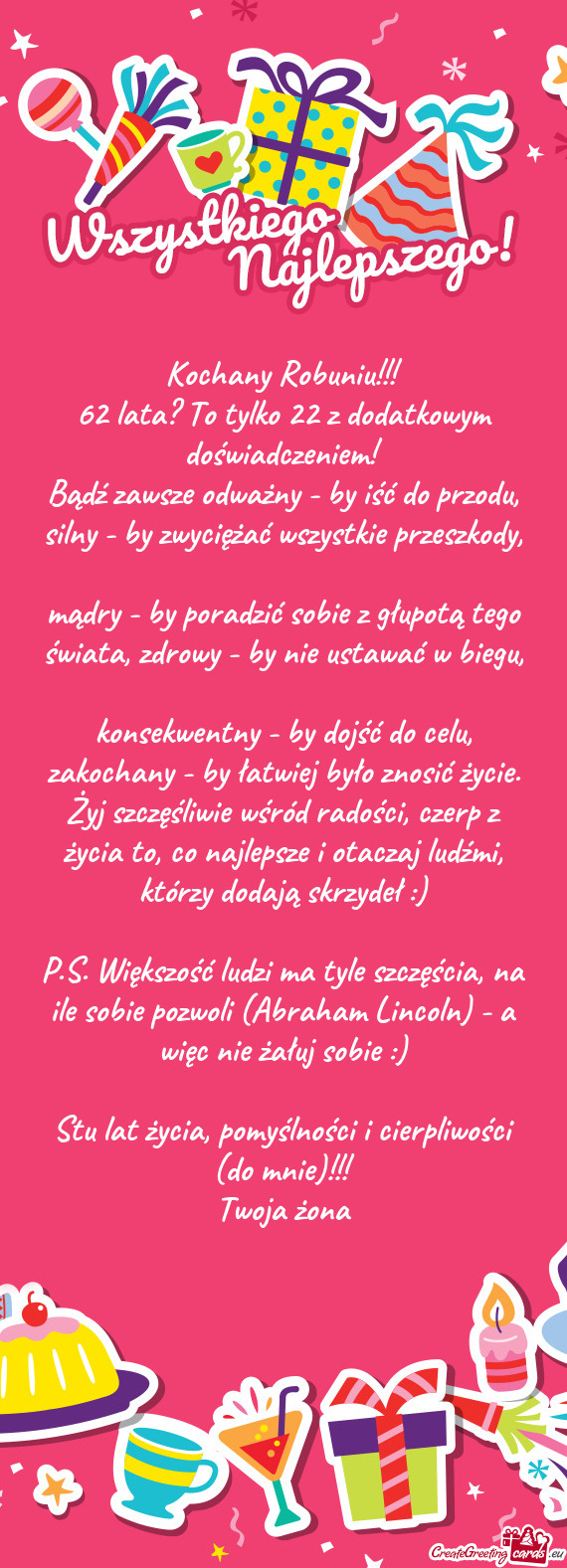 62 lata? To tylko 22 z dodatkowym doświadczeniem