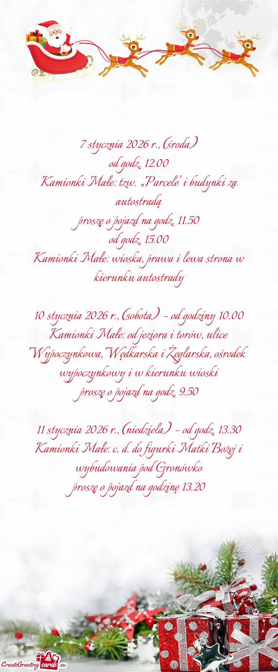 7 stycznia 2026 r., (środa)