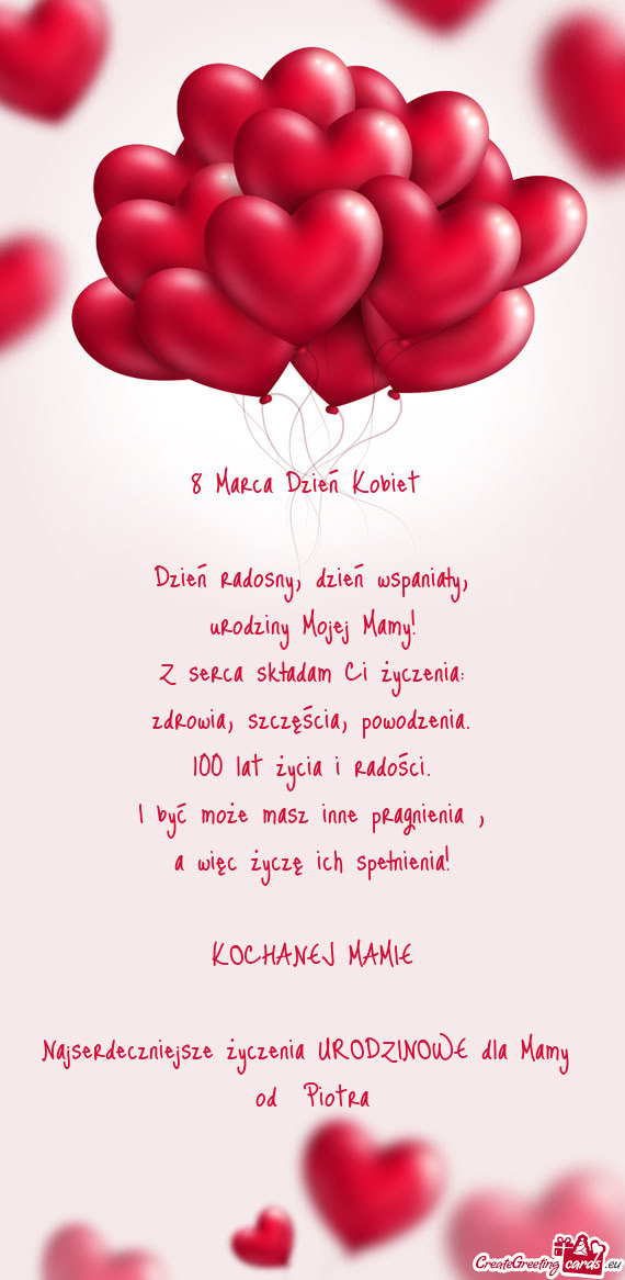 8 Marca Dzień Kobiet  Dzień radosny