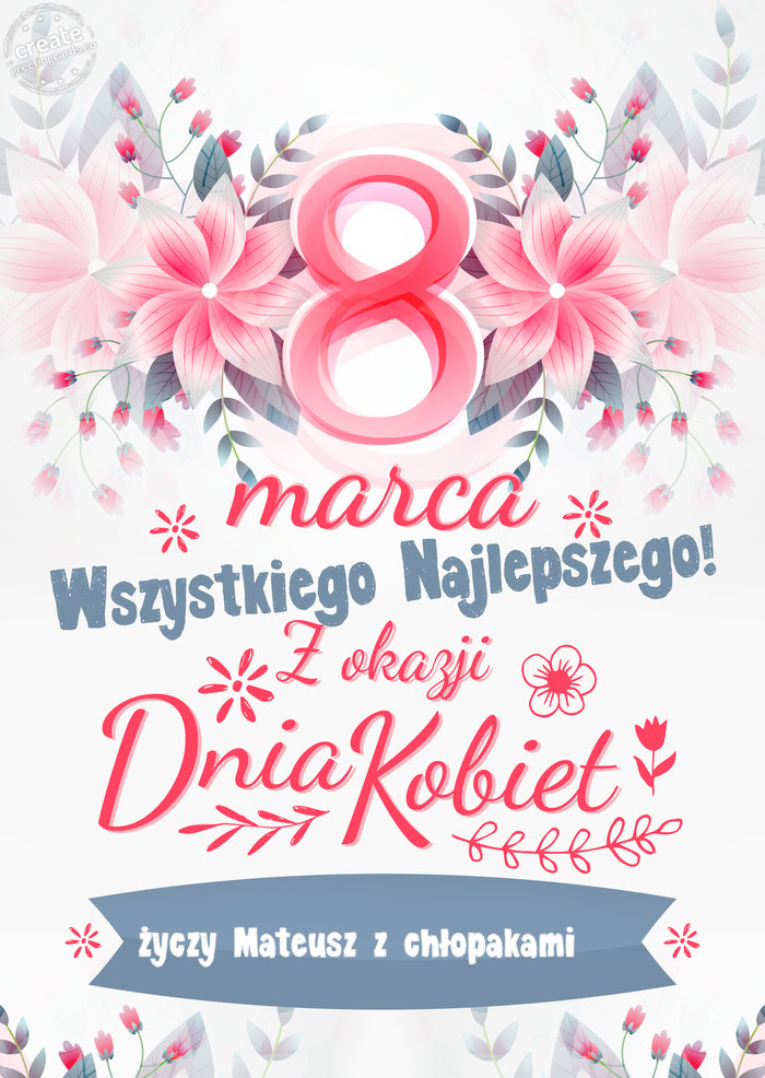 8 Marca wszystkiego najlepszego Mateusz z chłopakami 💐