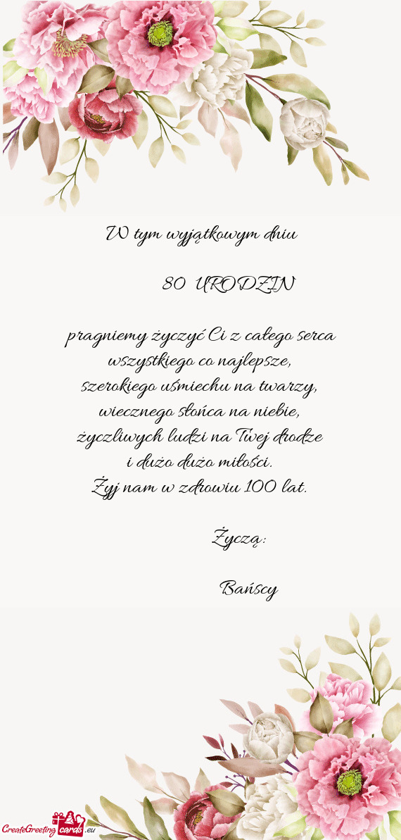 80 URODZIN