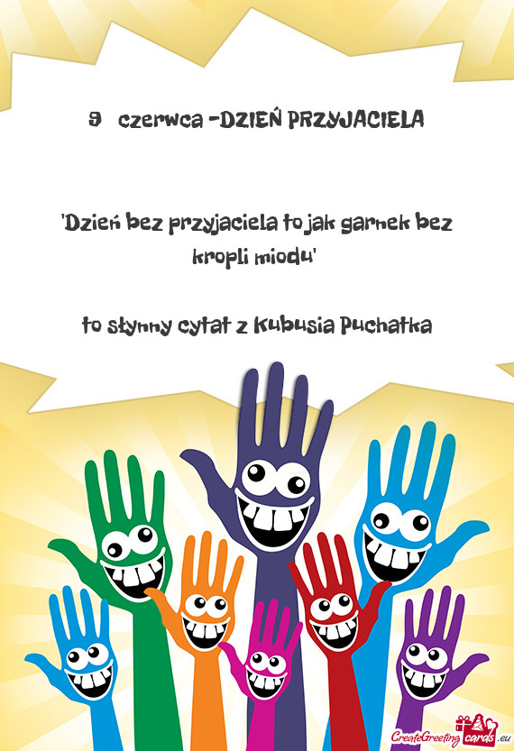 9️⃣ czerwca -DZIEŃ PRZYJACIELA