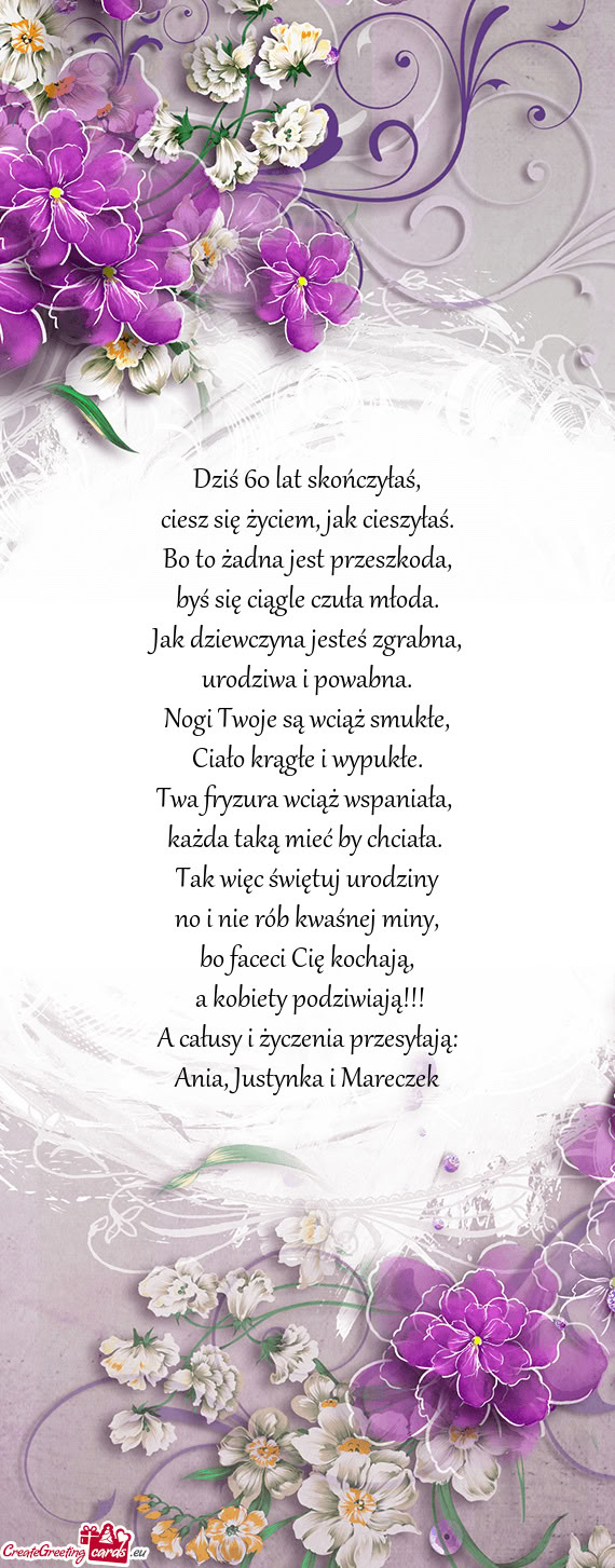 A całusy i życzenia przesyłają