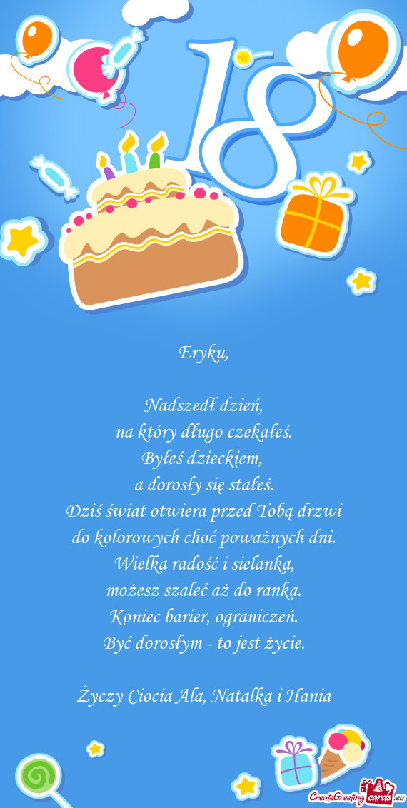 A dorosły się stałeś