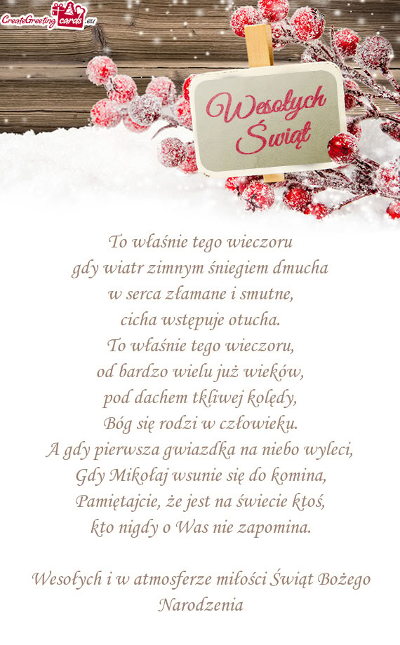 A gdy pierwsza gwiazdka na niebo wyleci