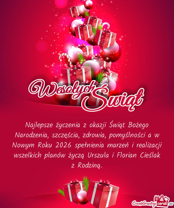 A i Florian Cieślak z Rodziną