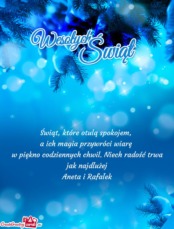 A ich magia przywróci wiarę