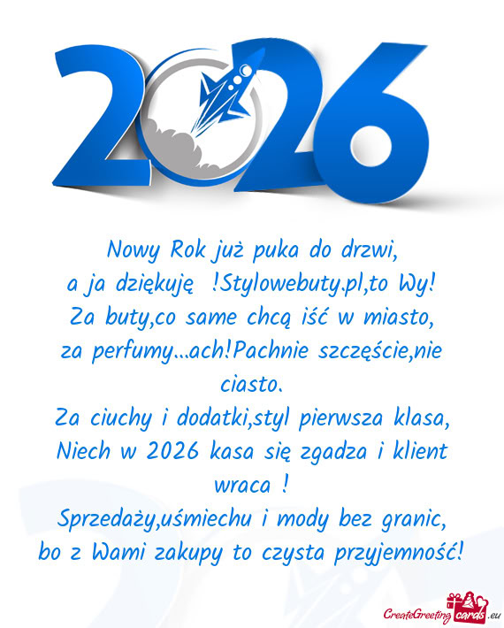 A ja dziękuję̣!Stylowebuty.pl,to Wy