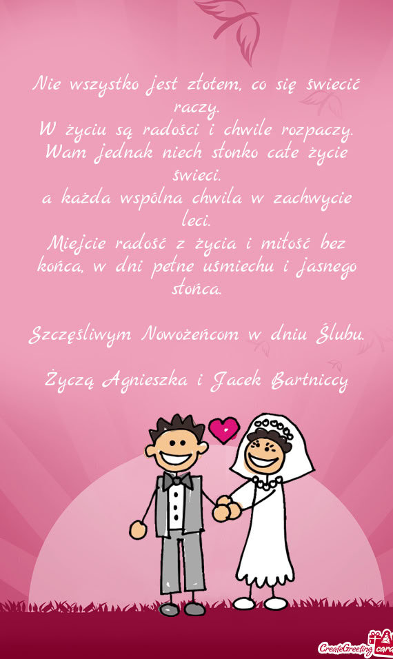 A każda wspólna chwila w zachwycie leci