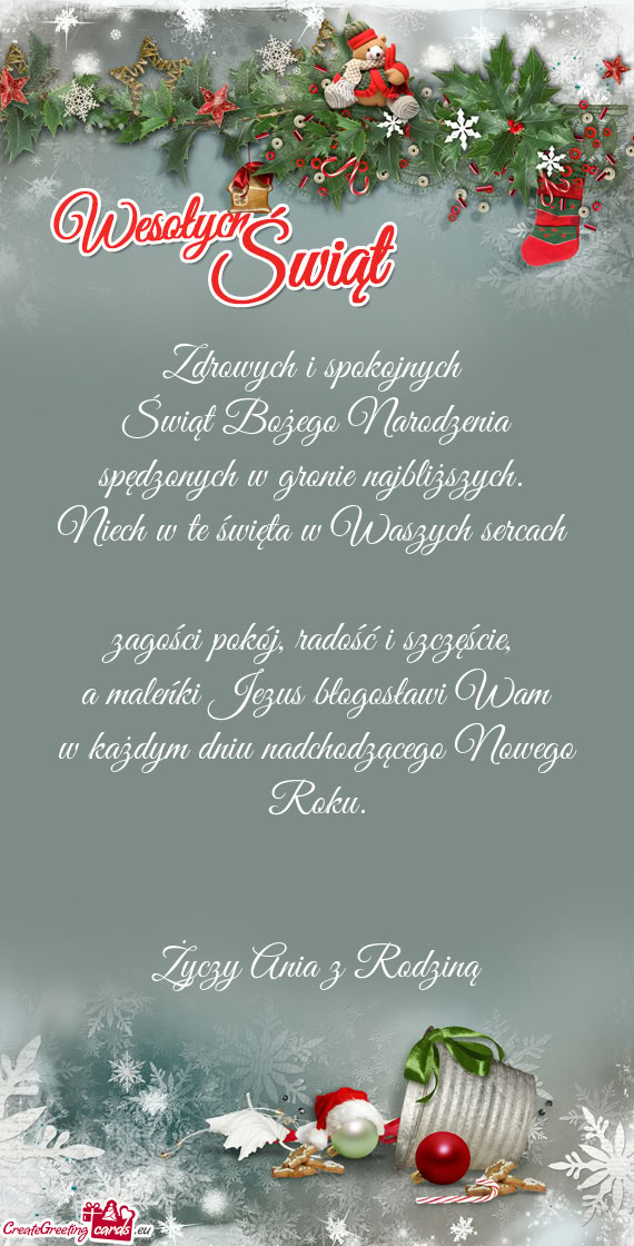 A maleńki Jezus błogosławi Wam