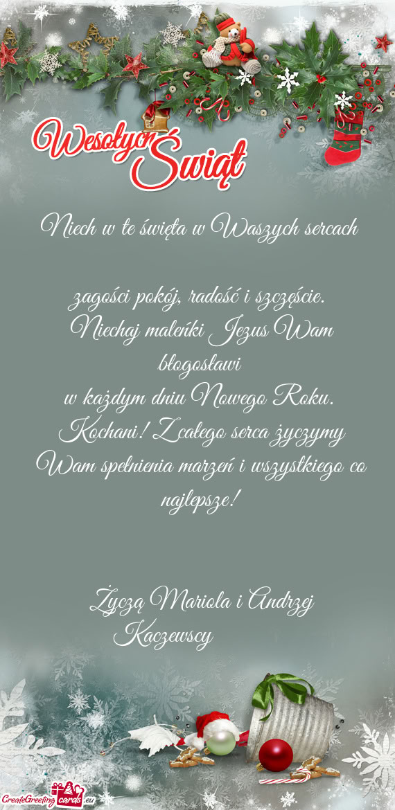 Ą Mariola i Andrzej Kaczewscy🎄🌲⭐