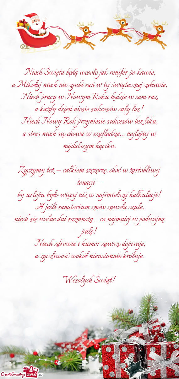 A Mikołaj niech nie zgubi sań w tej świątecznej zabawie