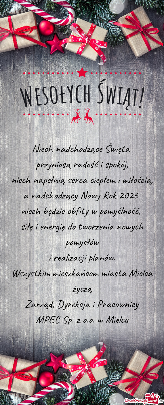 A nadchodzący Nowy Rok 2026