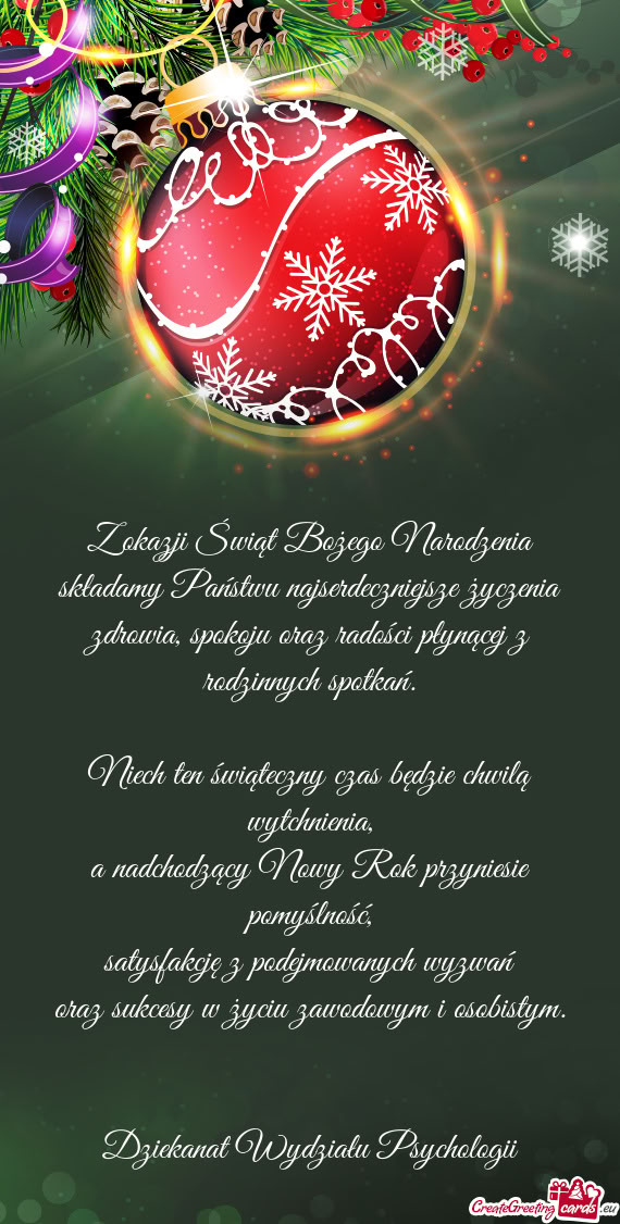 A nadchodzący Nowy Rok przyniesie pomyślność