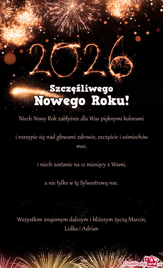 A nie tylko w tę Sylwestrową noc