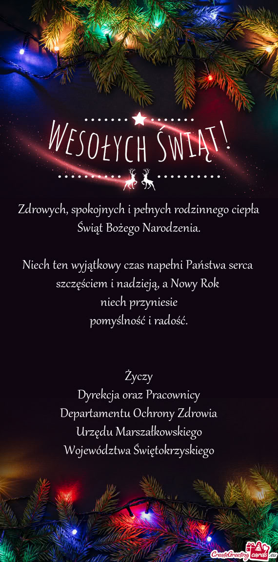 A Nowy Rok niech przyniesie pomyślność i radość