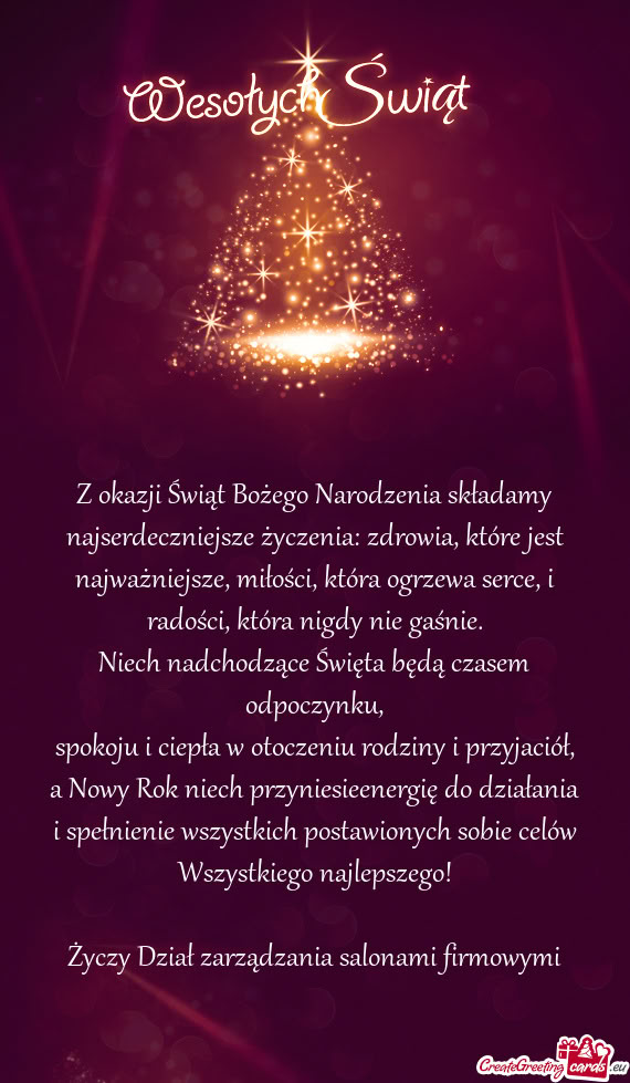 A Nowy Rok niech przyniesieenergię do działania