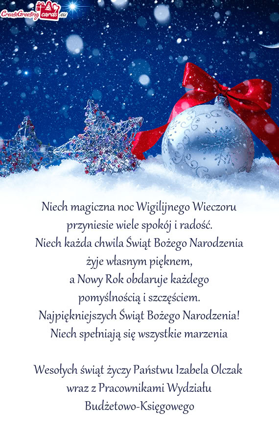 A Nowy Rok obdaruje każdego