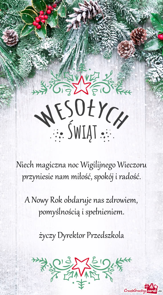 A Nowy Rok obdaruje nas zdrowiem, pomyślnością i spełnieniem