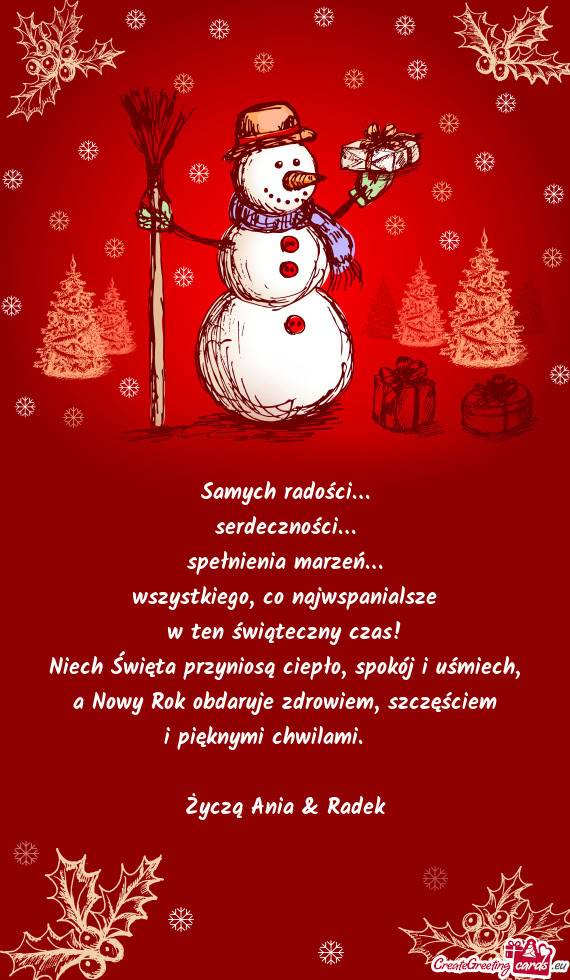 A Nowy Rok obdaruje zdrowiem, szczęściem