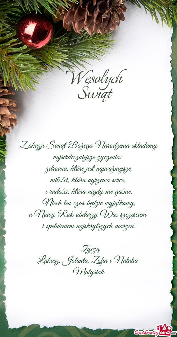 A Nowy Rok obdarzy Was szczęściem