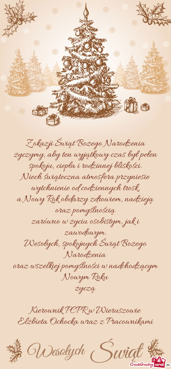 A Nowy Rok obdarzy zdrowiem, nadzieją oraz pomyślnością