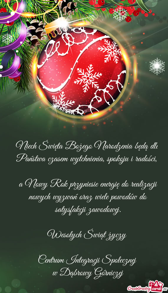 A Nowy Rok przyniesie energię do realizacji nowych wyzwań oraz wiele powodów do satysfakcji zawod