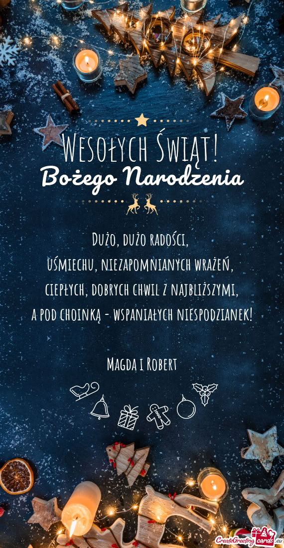 A pod choinką - wspaniałych niespodzianek! Magda i Robert