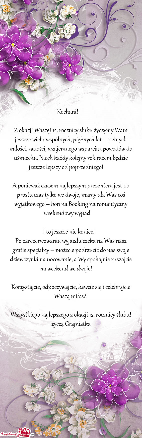 A ponieważ czasem najlepszym prezentem jest po prostu czas tylko we dwoje, mamy dla Was coś wyjąt
