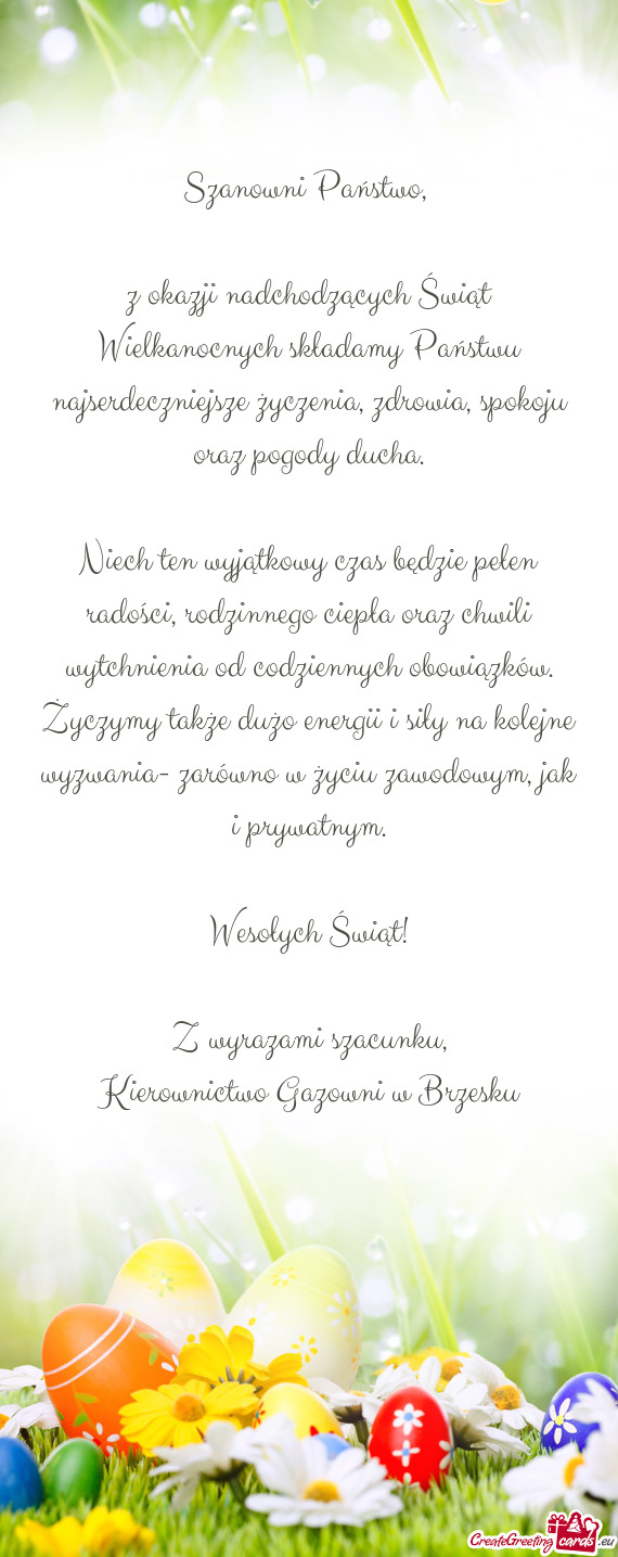 A, spokoju oraz pogody ducha