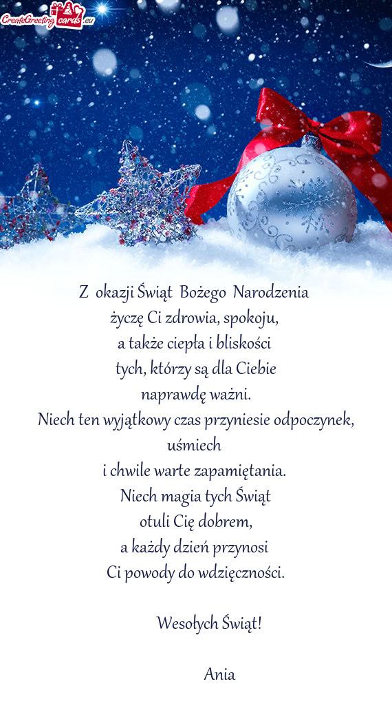 A także ciepła i bliskości tych