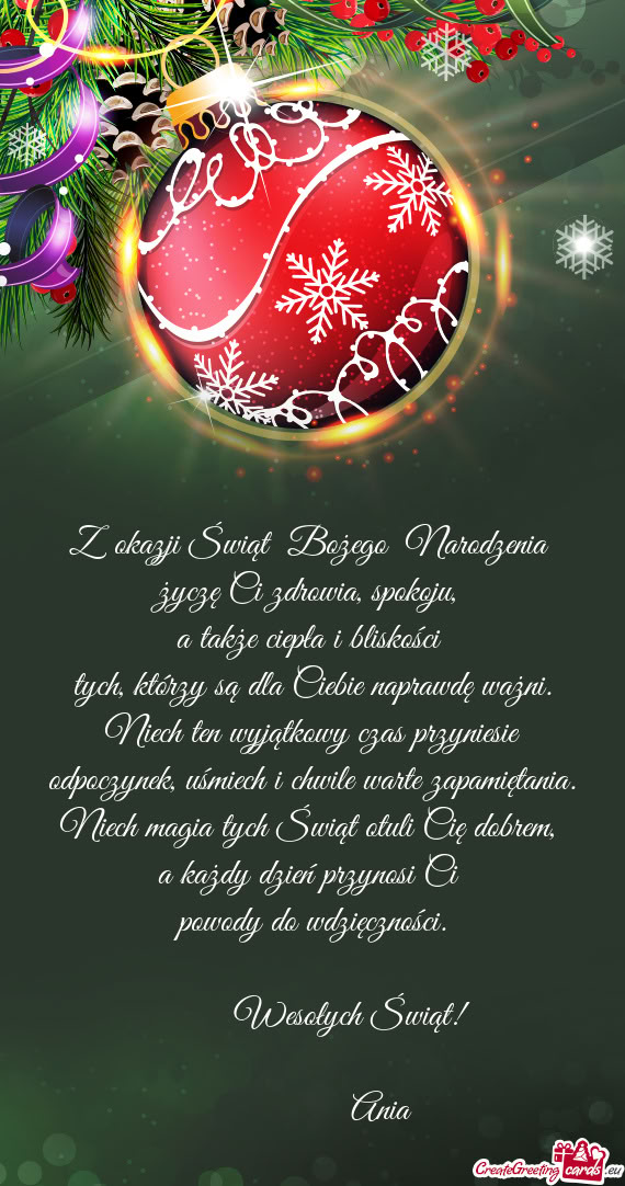 A także ciepła i bliskości