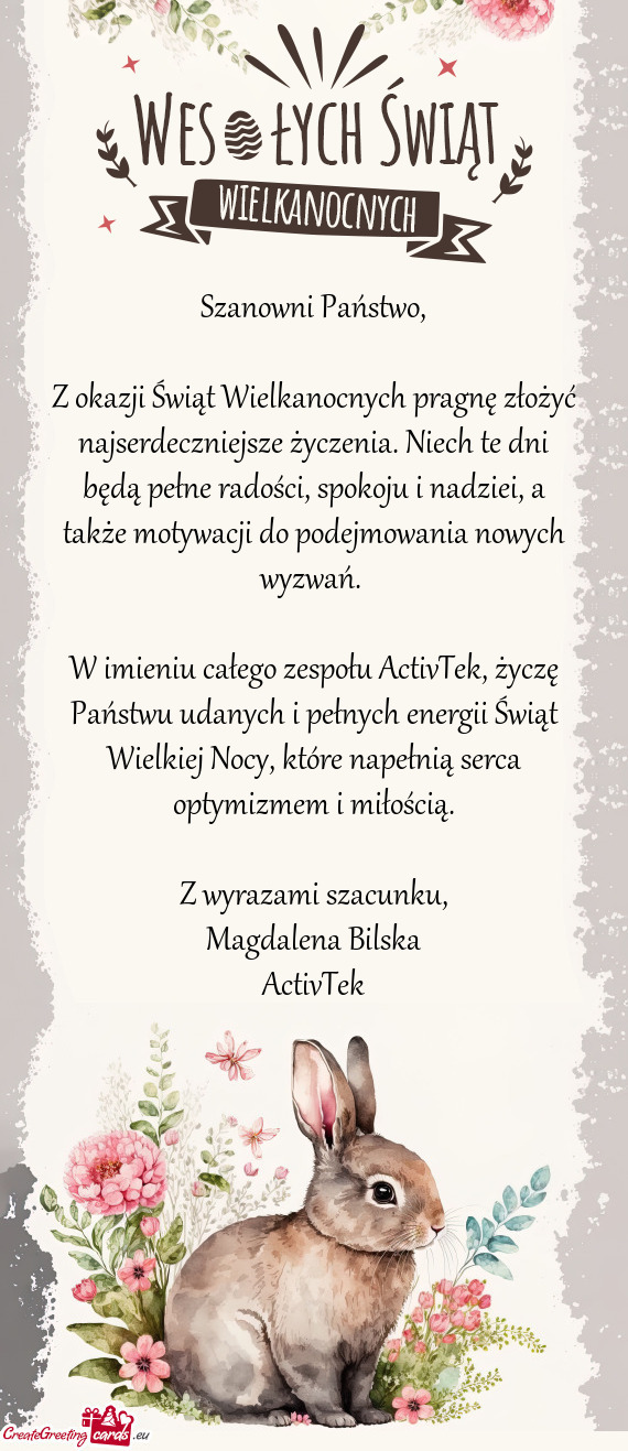 A także motywacji do podejmowania nowych wyzwań