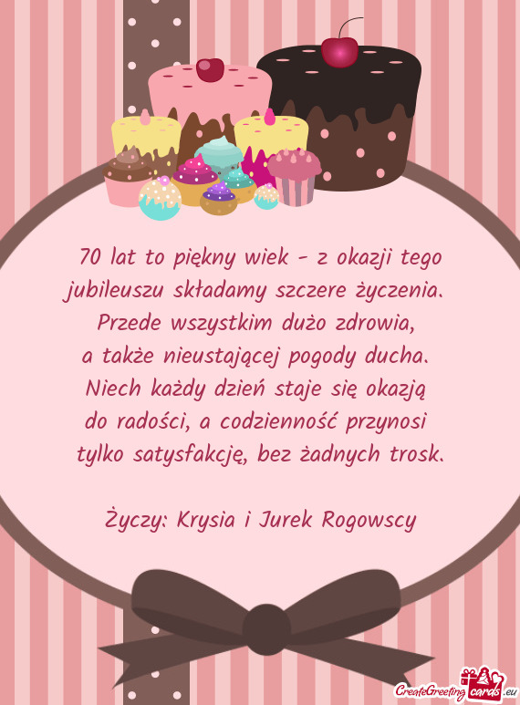 A także nieustającej pogody ducha