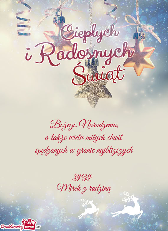 A także wielu miłych chwil spędzonych w gronie najbliższych  Mirek z rodziną