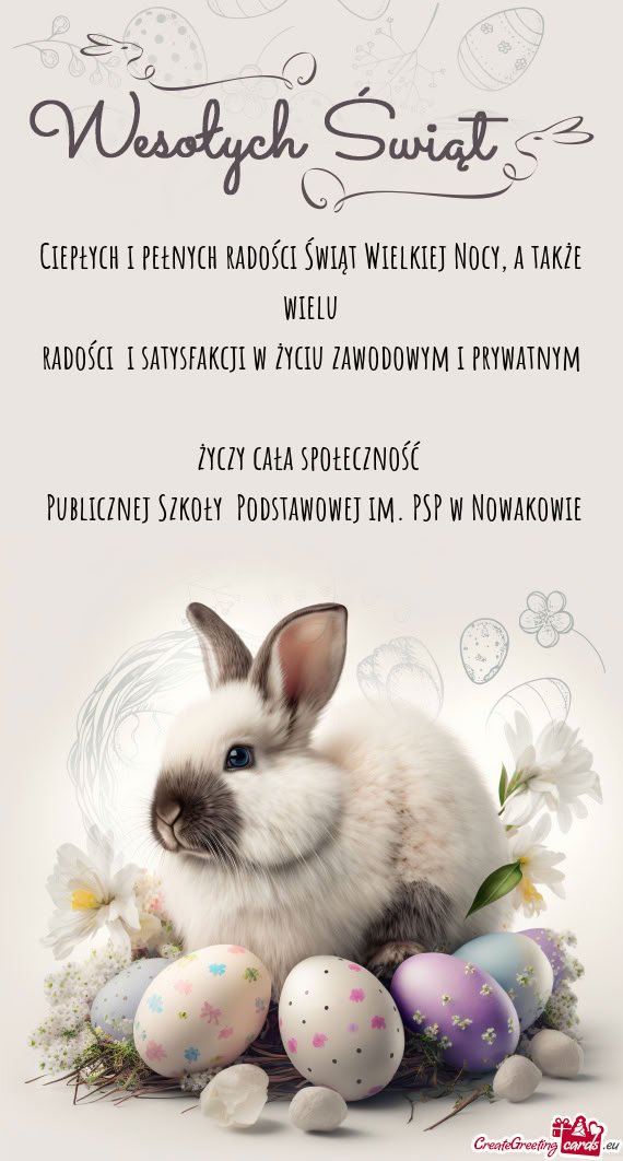 A także wielu radości i satysfakcji w życiu zawodowym i prywatnym cała społecznoś