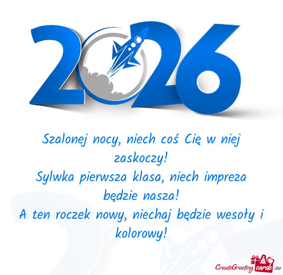 A ten roczek nowy, niechaj będzie wesoły i kolorowy