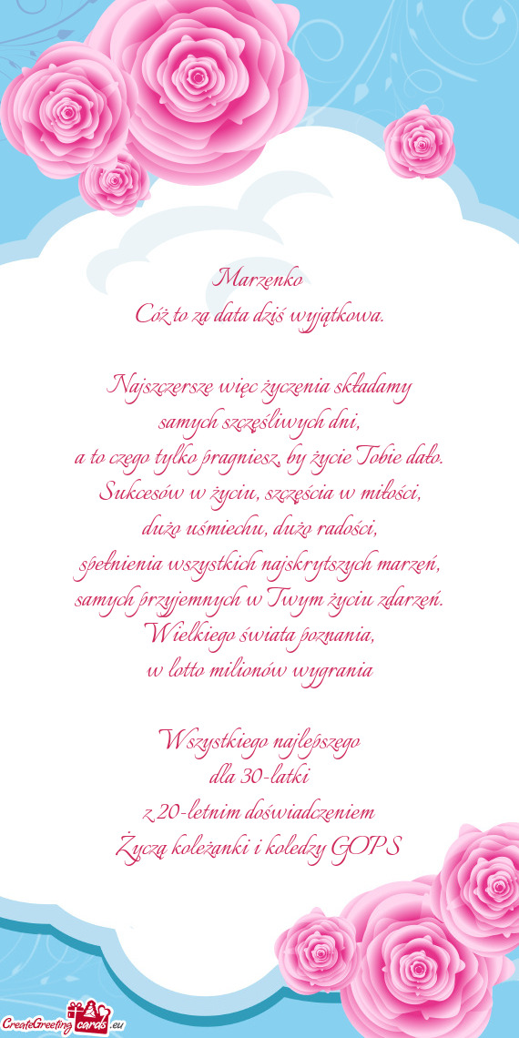 A to czego tylko pragniesz, by życie Tobie dało