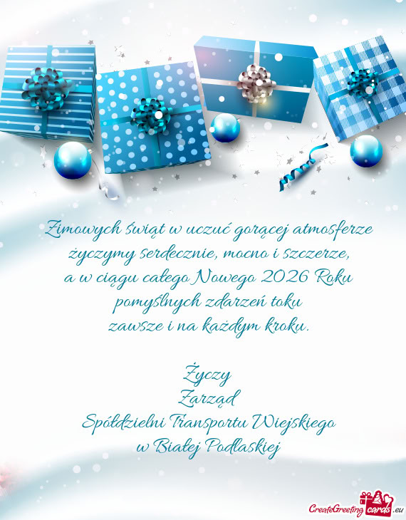 A w ciągu całego Nowego 2026 Roku