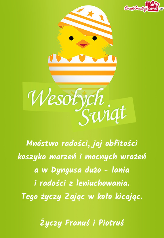 A w Dyngusa dużo - lania