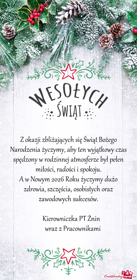 A w Nowym 2026 Roku życzymy dużo zdrowia