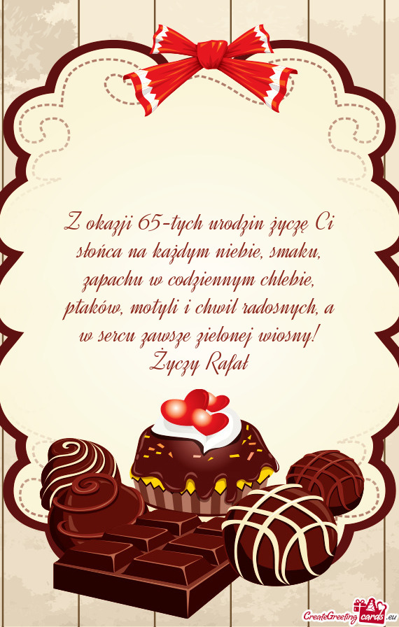 A w sercu zawsze zielonej wiosny! Rafał