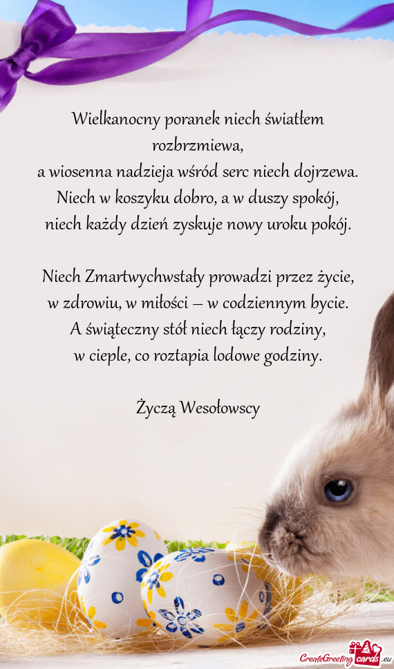 A wiosenna nadzieja wśród serc niech dojrzewa